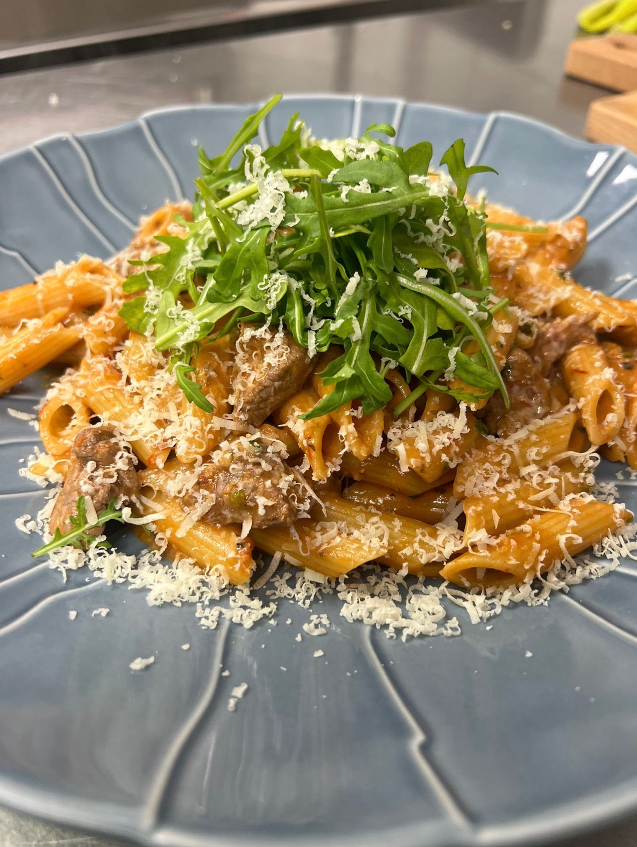 Pasta con carne